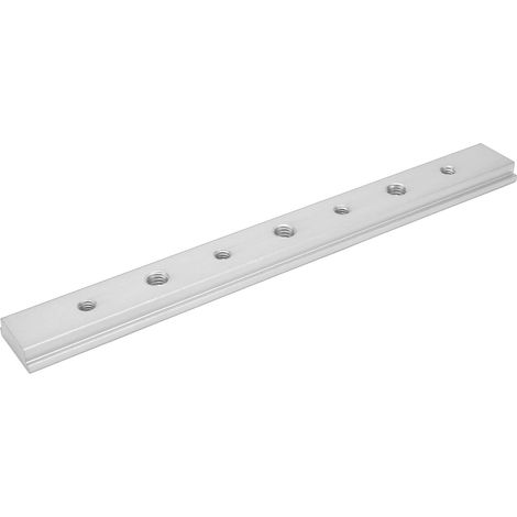 Gabarit de glissière métier T 200mm en alliage d'aluminium barre de coupe pour vis T établi menuiserie argent (1/5)