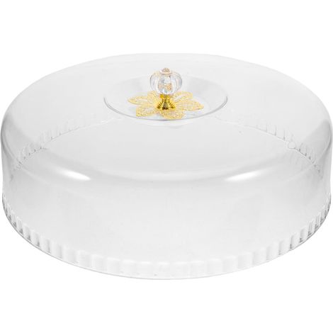 Cloche Gateau Transparente en Plastique Ronde, Facile à Nettoyer, Maison Pâtisseries, Couvercle de Service Polyvalent pour Protéger Vos Desserts (1/5)