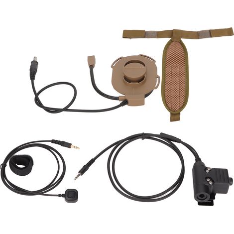 Casque militaire moto avec microphone digital et connecteur U94 pour téléphone 3.5mm (1/5)
