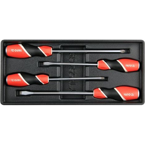 INSERTO PER CASSETTO, CACCIAVITI DA 4 PEZZI. YT-55469 YATO (1/2)