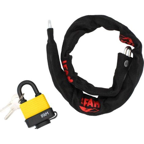 IFAM cadena berlin 6x1000&43wp45 , Cadena antirrobo para bicicleta de IFAM para un elevado nivel de protección Ligera y flexible Fabricado en acero galvanizado Eslabones (1/3)