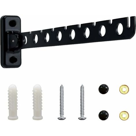Porte Cintre Mural, Mural Pliable Crochet Cintre, Porte Vêtements En Acier Inoxydable, Rotation 90°Porte Vêtements, Convient Pour Chambre à Coucher, Salle Bain, Balcon, Salon, (1/5)