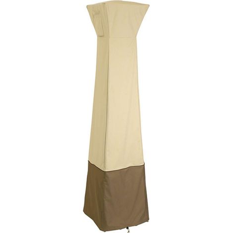 Housse imperméable anti-poussière pour chauffage de terrasse de jardin 81,5 x 225 cm (beige café) (1/5)