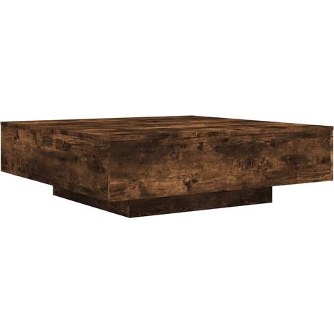Coffee Table Smoked Oak 100x100x31 cm Engineered Wood vidaXL