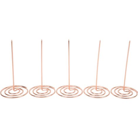 5PCS Receipt Holder Wear Resistant Anti Corrosion Recyclable Check Spindle for Office KitchenRose Gold (1/5)