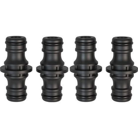 Couplage, 4 pièces 1/2" raccord tuyau d\'arrosage - Pièce de raccordement pour une connexion sûre des tuyaux, connexion de deux tuyaux pour la prolongation (1/5)