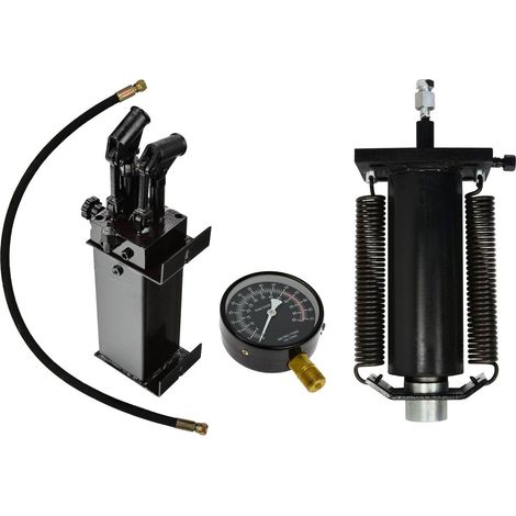 Kit Pressa Idraulica 50 T Con Cilindro Due Velocità E Manometro Glicerina Per Officine Meccaniche (1/5)