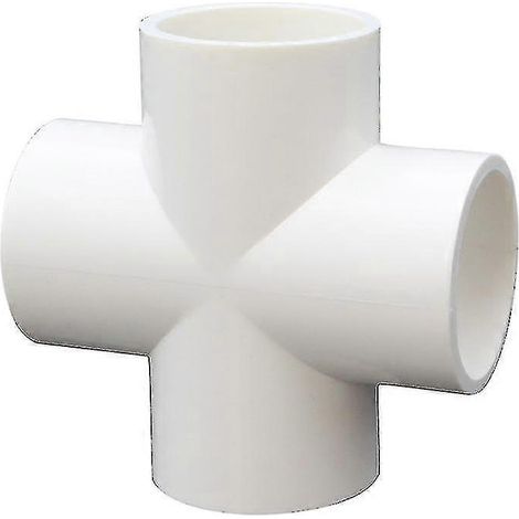 Lot de 10 connecteurs en PVC à 4 voies de 20 mm pour la construction de structures de serres robustes et de mobilier. (1/4)