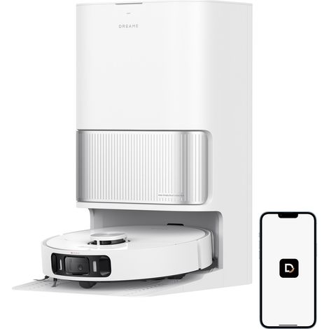 [PRODOTTO RICONDIZIONATO] DREAME L40 Ultra AE Bianco - Robot Aspirapolvere Lavapavimenti, Aspirazione 19.000 Pa, Auto-Pulizia dei Moci con Acqua Calda a 75°C, 70-79% al nuovo, B3