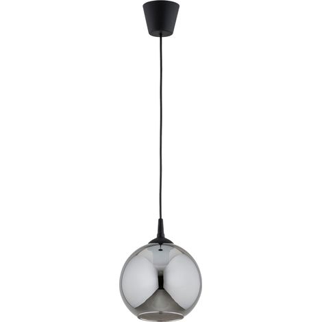 Suspension boule verre fumé noir Ø20 E27 Alfa Fart (1/3)
