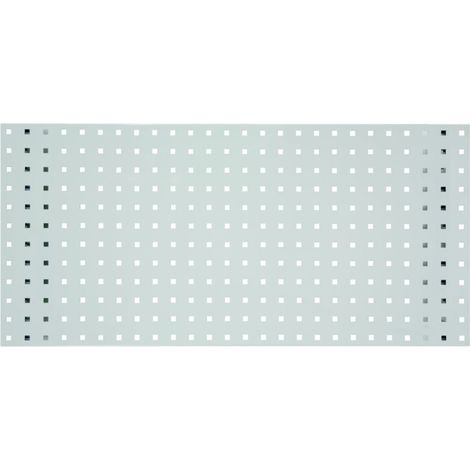 Kstools – Parois d'accroche perforées 2000 x 450 mm – Tableau pré-percé gris pour rangement outils – Adapté espaces de travail professionnels (1/3)