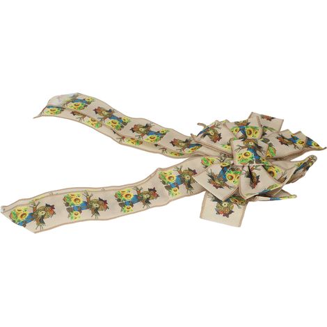 Nœuds pour couronne d'automne, décorations pour la maison de campagne et l'emballage de cadeaux, nœuds décoratifs pour Thanksgiving, décorations pour la maison et la ferme (1/5)