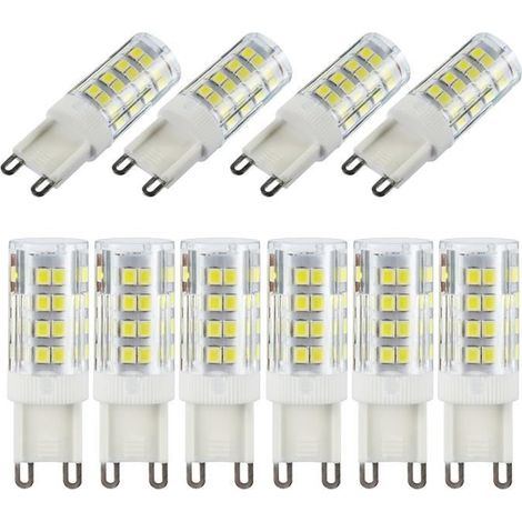 BLOOMWIN 10pcs G9 LED Ampoule 3W 51 LED 300LM Ampoule Halogène 30W SMD2835 360° Blanc Froid 3000K 220V Non-Dimmable (1/4)
