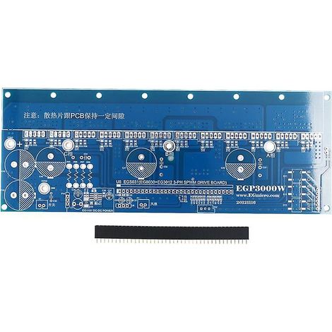 1 carte PCB vierge EGP3000W pour onduleur triphasé à onde sinusoïdale pure (EG8030) - Idéale pour le bricolage (1/5)