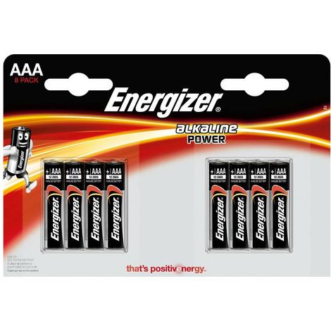 Batterie alcaline Energizer Alkaline Power AAA / LR03 - 8 pezzi (blister) (1/3)