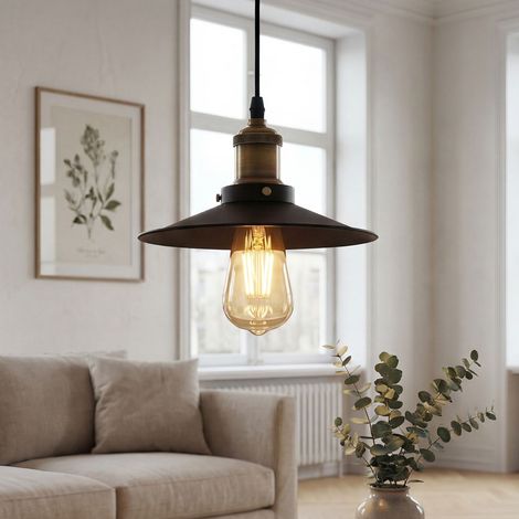 Küchenlampe Industrie Design in Bronze