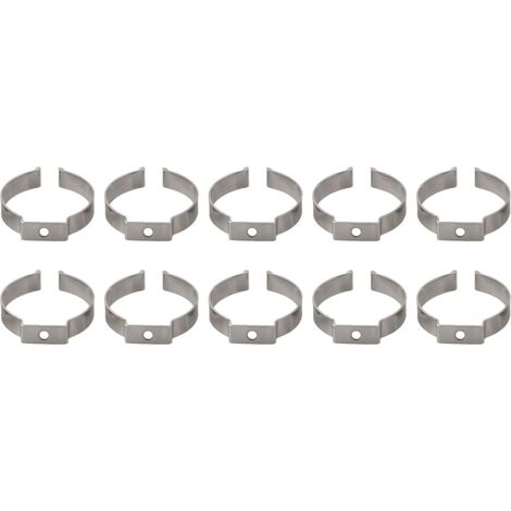 Clip porte-outils 10 pièces 52mm inox, pour atelier et garage (1/5)