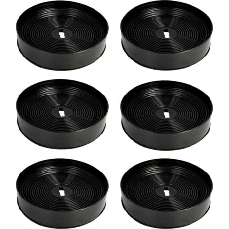 Trade-Shop Aktivkohlefilter für Oranier Scala, Vela, Vertical, Selena, Visio, Signa, Vivio, ALIS90S1/75S1/60S1, SIGNA90S1/75S1/60S1, MEBA90S1/60S1 - 6 Stück (1/2)