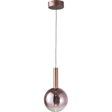 Suspension Camino Italux sphère cuivre LED 8W 3000K (1/3)
