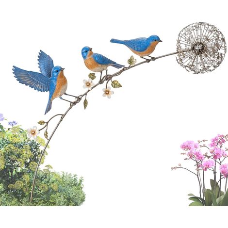 Piquets de Jardin Décoratifs Art de Jardin Drôle et Antirouille  Piquets pour jardin et décorations pour pelouse pour gazon, patio, porche, parterre, clôture, , paysage, jardinières (1/5)