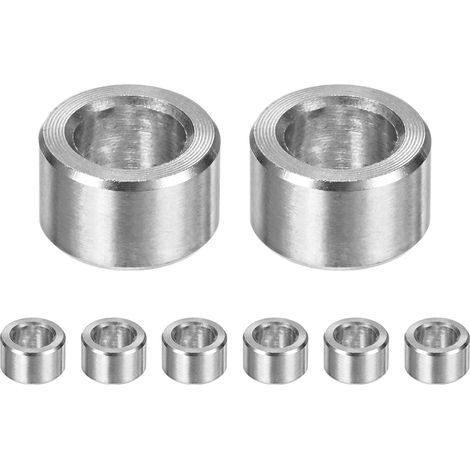 8PCS M6 304 Rondelles 6mm ID x 10mm OD x 6mm l Argent (1/5)