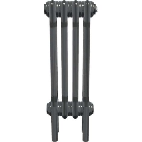 Bircham - Bare Metal Lacquer 3 Column Radiator H500mm  x W206mm