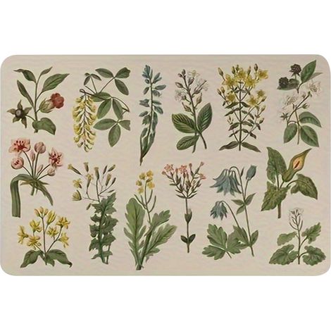1 Tapis égouttoir, microfibre absorbante, réutilisable et lavable, motif vert sauge, pour cuisine et animaux (1/5)