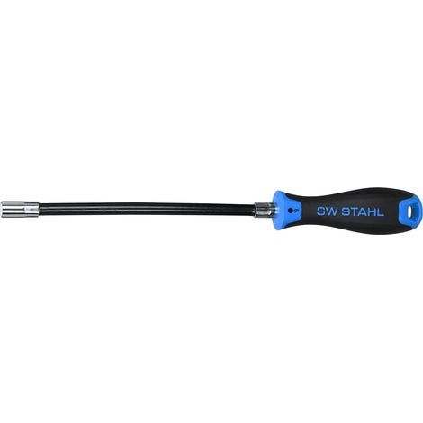 SW-Stahl 02076L Schraubendreher I Sechskant I 6 x 260 mm I flexibler Schaft I Sechskant Schraubenzieher Werkzeug (1/2)