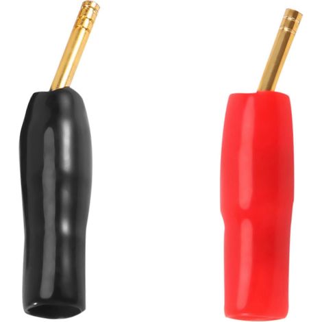 10 Paar 2-mm-Bananenstecker-Schraubanschluss, Lautsprecherkabel vergoldet (1/5)