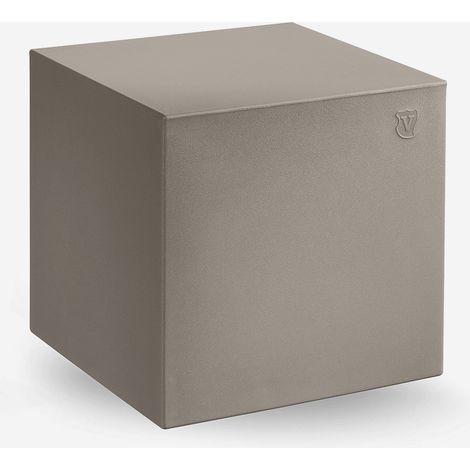 Outdoor Würfel-Pouf aus Polyethylen für Bar und Garten Blok 40 - Beige (1/3)