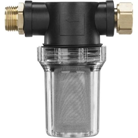 Filtre à Eau Raccord Haute Pression en Plastique et Métal pour Nettoyeur Haute Pression avec Écran Permanent en Maille et Tuyau D'arrosage pour Usage Domestique et Jardin (1/5)