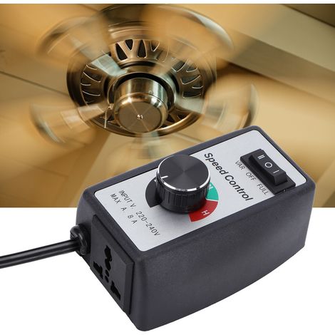 Régulateur de vitesse électronique sans palier pour moteur ventilateur souffleur chauffage contrôle UK 220V-240V (1/5)