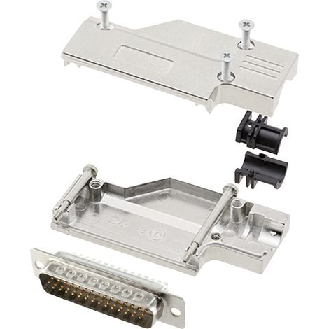encitech DCMR25-FK-HDP44-W-K 6355-8066-03 D-SUB Stiftleisten-Set 90 ° Polzahl: 44 Lötkelch 1 St.