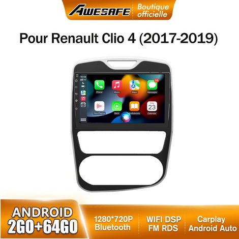 AWESAFE Autoradio Android 13 pour Renault Clio 4 (2017-2019) 2Go+64Go avec 10,1'' écran Tactile Carplay Android Auto WiFi Bluetooth (1/5)