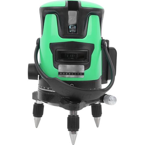 Niveau laser vert autonivelant rotatif à 360° pour extérieur, à 2 lignes, compatible avec les appareils photo de 240 V (États-Unis) (1/5)