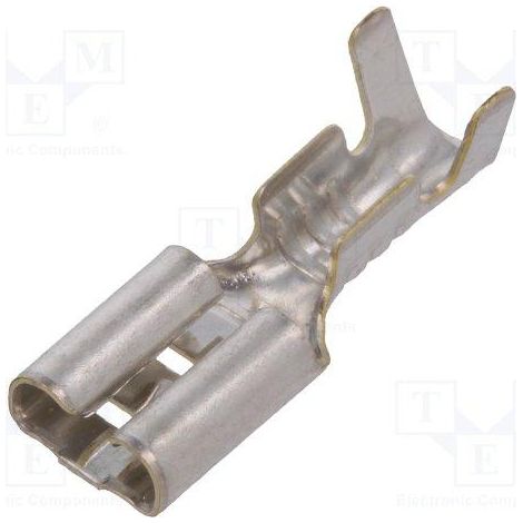 Terminale femmina Faston 4,8 mm (0,8 mm) con fermo non isolante St-004/3