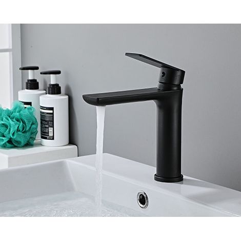Robinet de salle de bain noir, robinets d'évier (1/5)