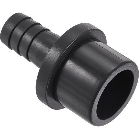 1 Paquet PVC Tuyau Raccord - Eau Tube Connecteur, 12mm Barbe Droit Tuyau Joint, Appliquer à Extérieur/Jardin/Piscine (OD 25mm, Noir) (1/5)