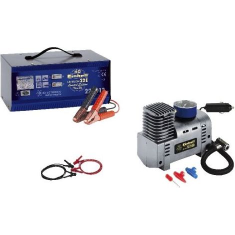 CARICABATTERIA COMPATTO PORTATILE COMPRESSORE CAVI AVVIAMENTO EINHELL (24019)