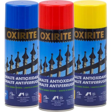 Pintura antioxidante liso brillante spray Oxirite (400 mL - Rojo) (1/2)