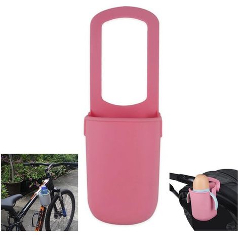 Portaborraccia universale in silicone verde per bicicletta con portabicchiere integrato (1/5)