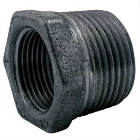 Lot de 10 réductions fonte noire à visser mâle 1/2'' (15/21) - femelle 1/4'' (8/13)