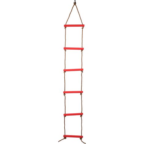 Échelle d'escalade en corde pour enfants, 6 sections, jeu de parcours aventure extérieur (1/5)