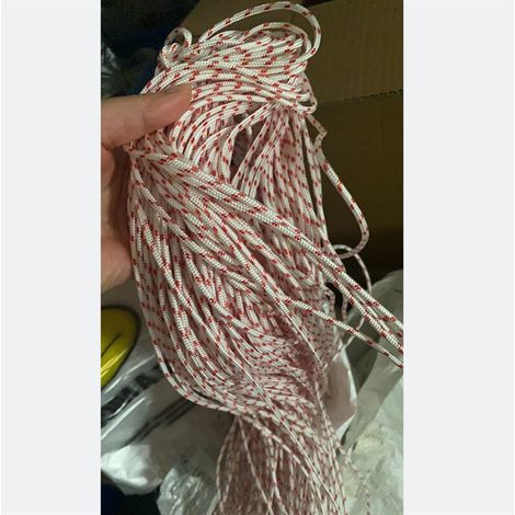 Corde de démarrage de 10 m de diamètre 3,5 mm, poignée de démarrage, adaptée aux pièces de rechange MS170 018 MS180 021 MS210 023 MS230, adaptée aux débroussailleuses, tronçonneuses, souffleuses à nei (1/4)