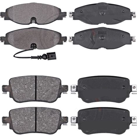 KIT PASTIGLIE FRENO ANTERIORI E POSTERIORI compatibile con VW GOLF V (1K1) / PASTIGLIE FRENANTI AUTO OEM P 85 146 P 85 072,P 85 020 / SOSTITUZIONE DIRETTA / BASSA POLVERE / SILENZIOSO
