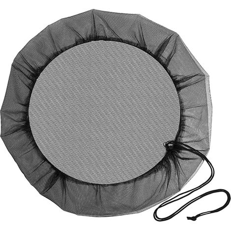 Mosquito net diameter 95 cm with elastic. The anti-rain net is used to prevent mosquitoes or insects on the leaves. (1/5)