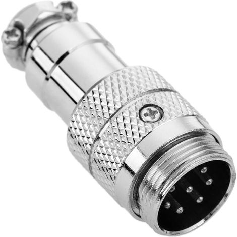 Micro connecteur 7 broches GX16 mâle de l"aviation de l"air (1/5)