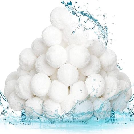 800g 30-50mm Reusable pool filter balls, an alternative to pool filter sand, suitable for pool filtration (1/5)