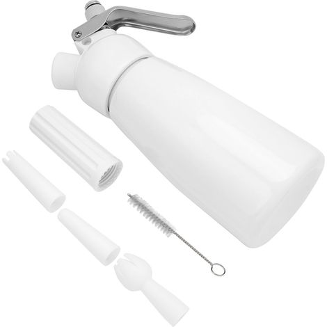 Tragbarer Sahnespender aus rotem Aluminium (250 ml) – Mousse-Schneebesen für Desserts (1/5)