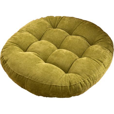Tatami-Futon-Sitzkissen – Grasgrüner Cord – 42 cm (1/5)
